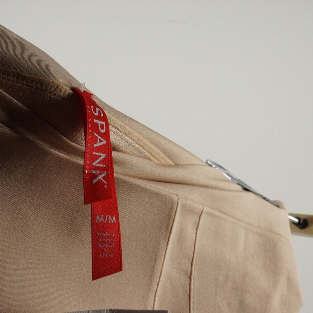 78$ SPANX OnCore High-Waisted Mid-Thigh Sculpt Short Womens Size M Soft Nude